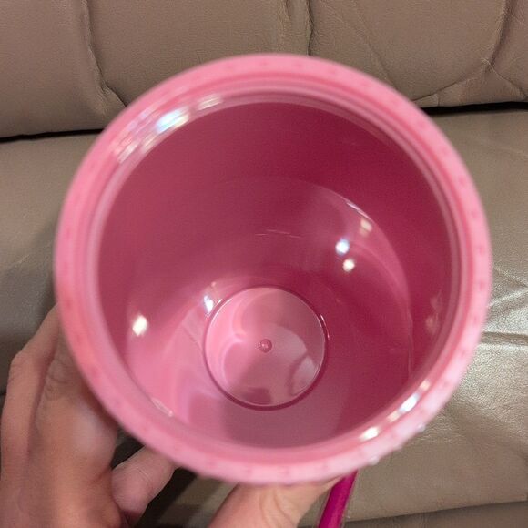 Hello Kitty Pink Studded Cold Drink Tumbler with Straw, NEW - Picture 5 of 5
